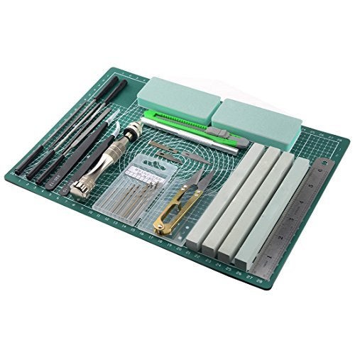 BXQINLENX Professional 25 PCS Model Tools Kit Modeler Basic Tools Craft Set Hobby Building Tools Kit for Gundam Car Model Building Repairing and Fixing (E) - Image 2