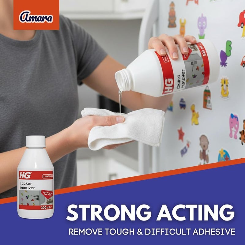Amara Sticky Stuff Remover with Amara Plastic Scraper & 10 Blades - HG Sticker Remover 300ml & Plastic Scraper - Sticker Remover, Sticky Label Remover, Adhesive Remover, Glue Remover and Car Sticker Remover - Image 4