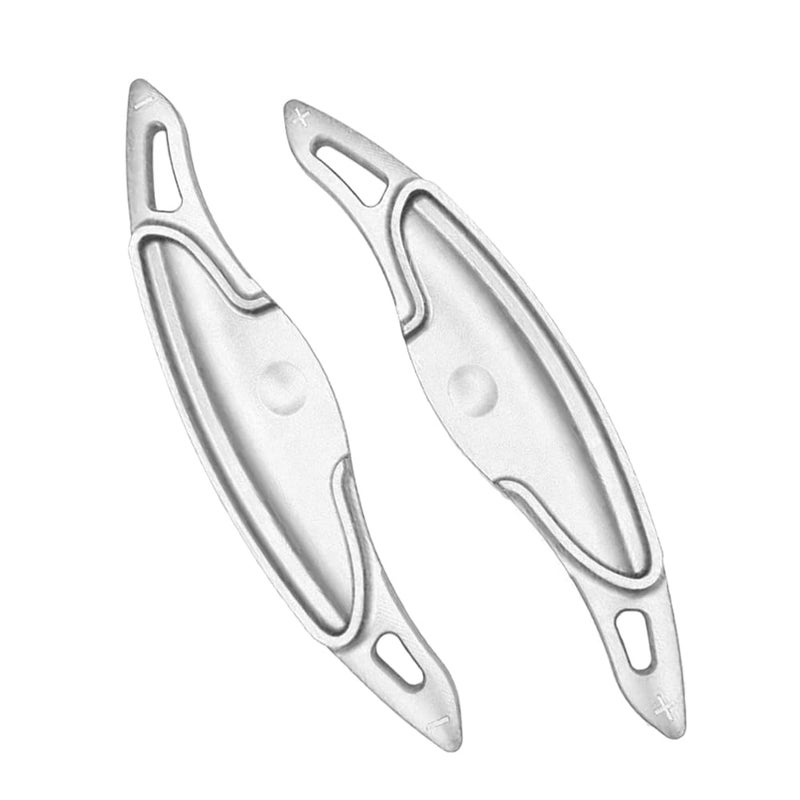 Generic HIBEYO Paddle Shifter Extensions for Hyundai I30 Wagon N Line Veloster KONA N Elantra Avante GT N-line CN7 2019-2023 Metal Steering Wheel Paddle Shifter Trim Cover Decoration Accessories-Silver  - Image 1