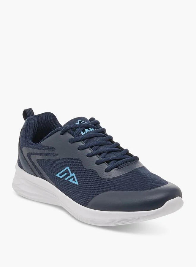 Men by Shoexpress Logo Detail Lace-Up Sports Shoes