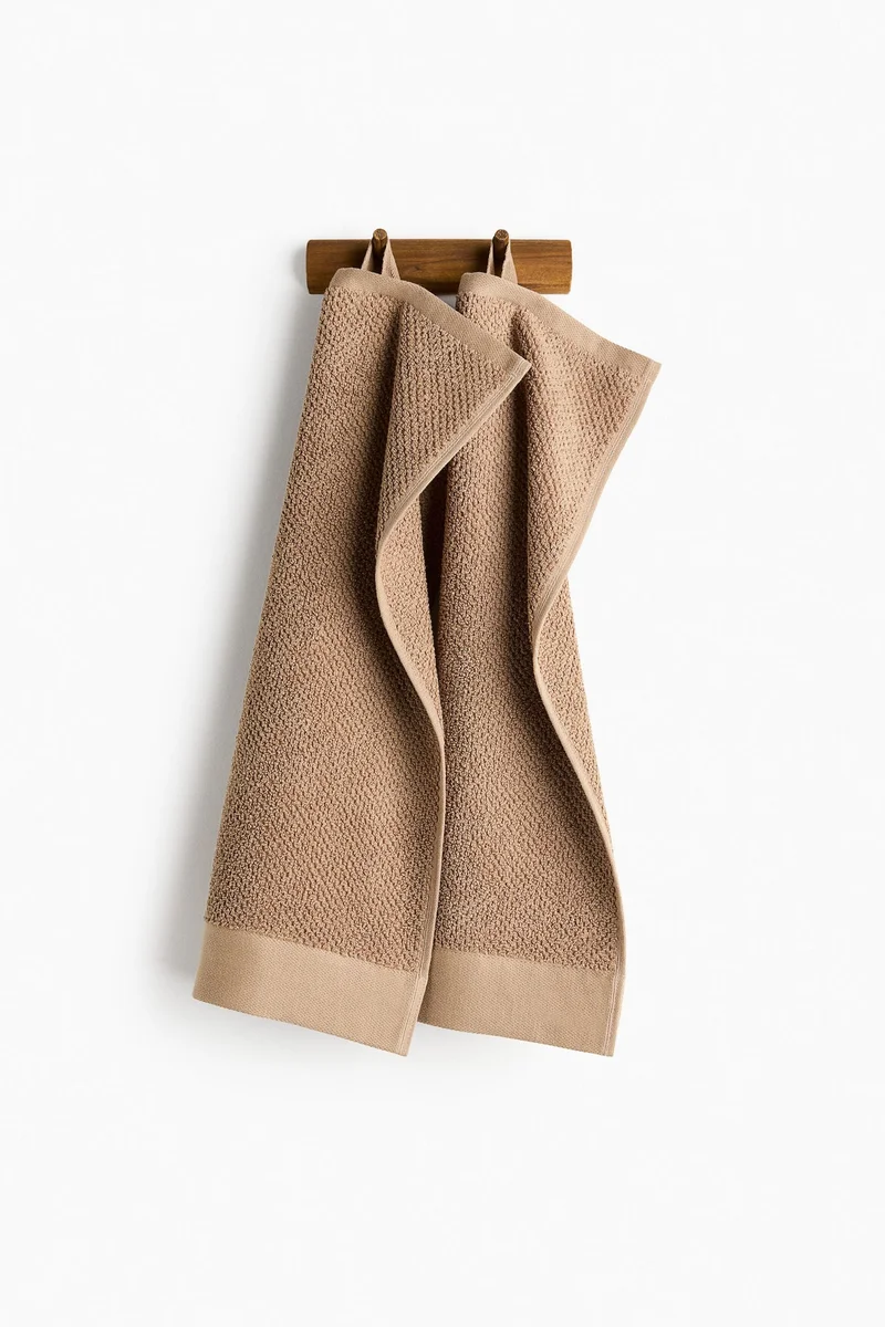 H&M 2-pack cotton terry guest towels
