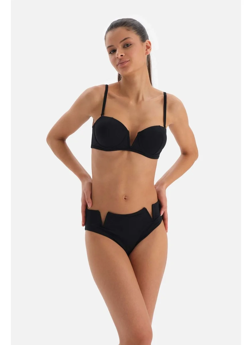 dagi Black Strapless V Wire Bikini Top