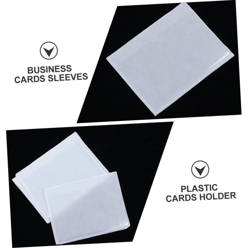 Adhesive Label Sleeves 30pcs for Index Cards Pockets Card Holders Clear - Image 4