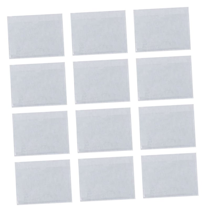 Adhesive Label Sleeves 30pcs for Index Cards Pockets Card Holders Clear - Image 2
