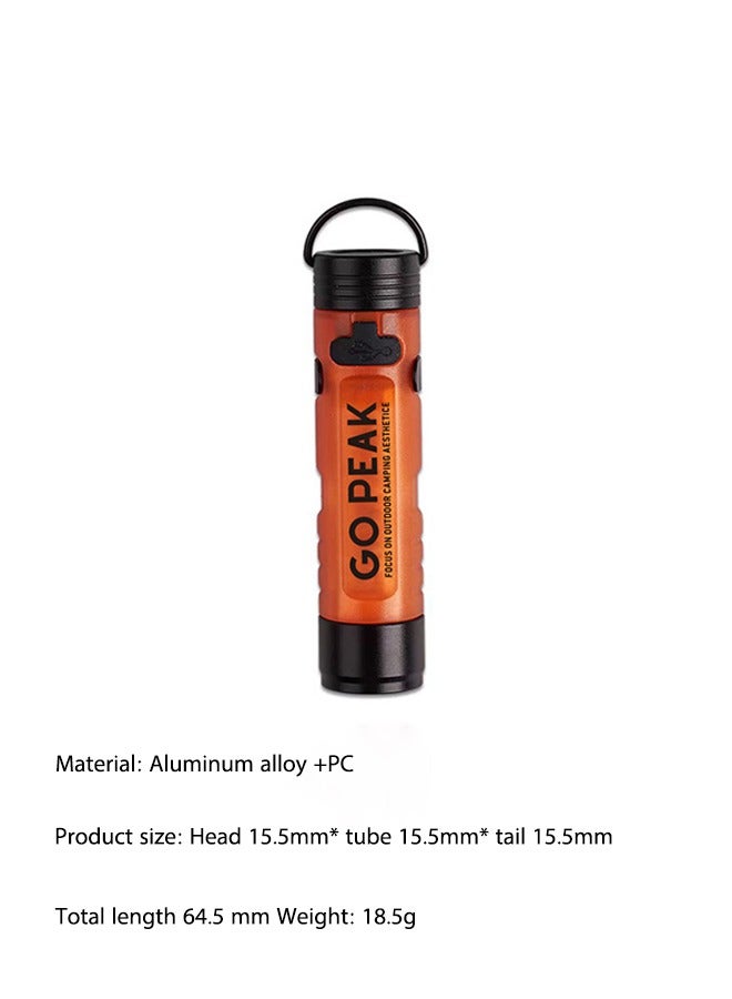 OASIS DESERT Outdoor Flashlight Charging Magnetic Hook Camping Tent Light Led Keychain Flashlight Cap Clip Emergency  - Image 1