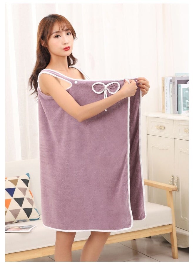Thickened Coral Fleece Bath Skirt - Perfect Blend of Comfort and Style - Image 4