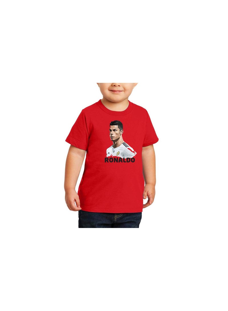 PRINTSHOP4ME Ronaldo Unisex Kids T-Shirt-Soccer Player Printed Tshirt For Boys And Girls-Soft And Comfortable-Gift For Young Football Fans - Image 2