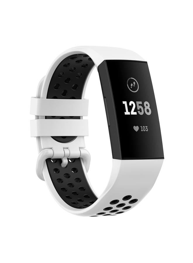 erorex Replacement Band For Fitbit Charge 4 / Charge 3 / Charge 3 SE Watch Button Two Colors Silicone Replacement Strap Watchband - Image 1