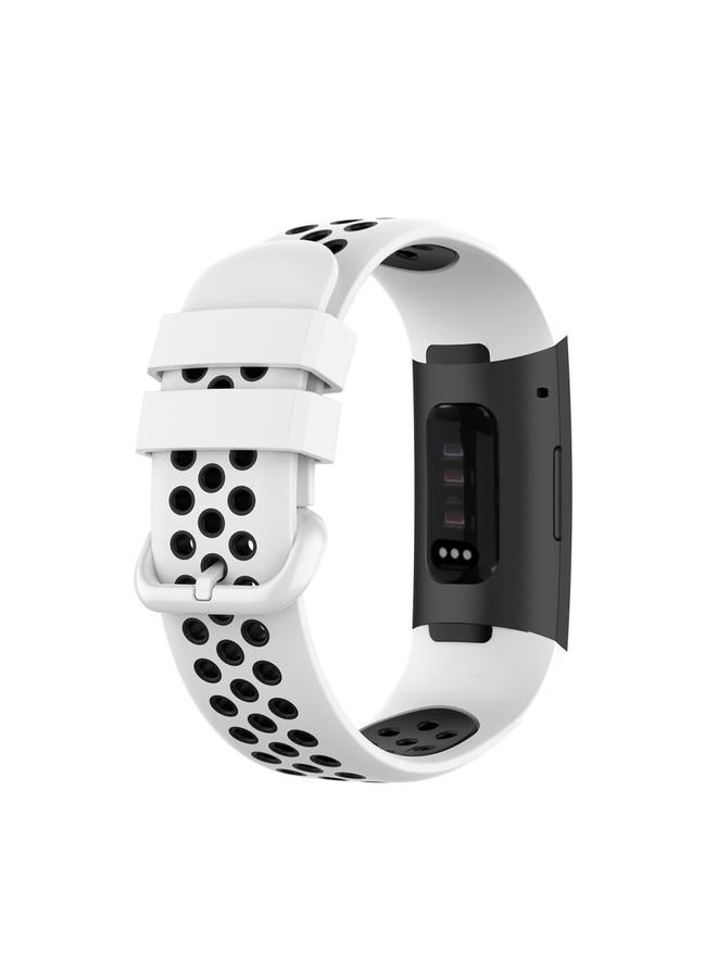 erorex Replacement Band For Fitbit Charge 4 / Charge 3 / Charge 3 SE Watch Button Two Colors Silicone Replacement Strap Watchband - Image 5