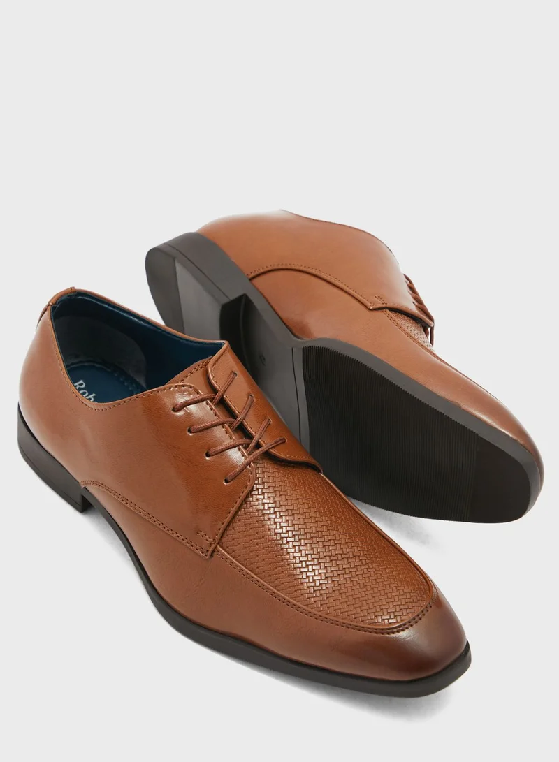 Robert Wood Textuted Apron Formal Lace Ups