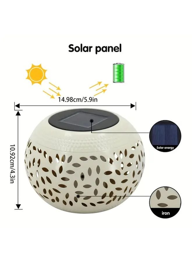 2 Pack Black Solar Table Lights Outdoor Garden Patio Pathway Decoration - Image 4