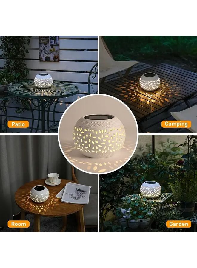 2 Pack Black Solar Table Lights Outdoor Garden Patio Pathway Decoration - Image 5