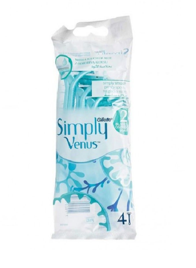 Gillette Simply Venus Double Edge Razor × 4