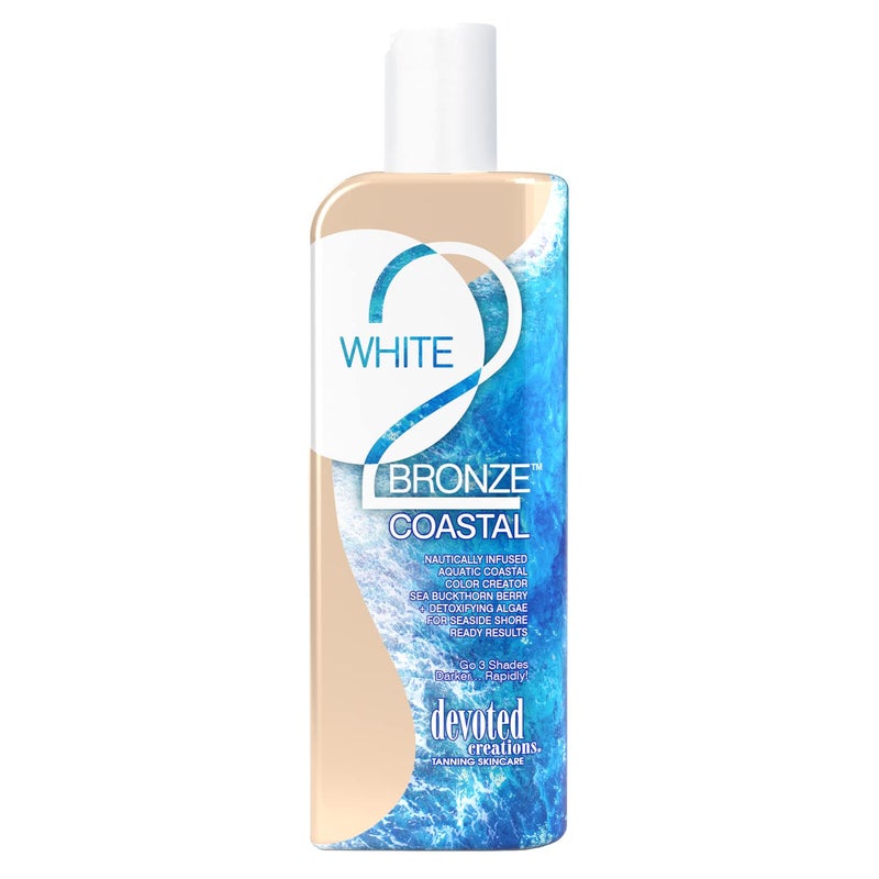 Devoted Creations White 2 Bronze Coastal Blue Hued Optimizer Go 3 Shades Darker Rapidly 85oz