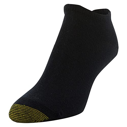 GOLDTOE Women's Jersey Liner Socks, 6-Pairs, Black, Shoe Size: 6-9 - Image 2