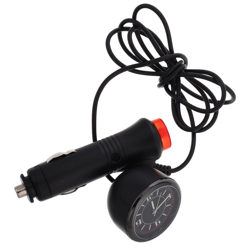 Digital Car Clock With Glow In The Dark For Car Dashboard Car Accessories Car Dashboard Clock Car Clock With Extension Cable - Image 5
