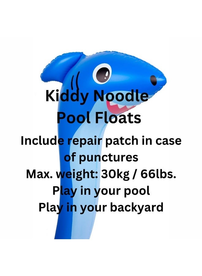Trishi Coconut Grove Kiddy Pool Noodle Floater for Kids – Lightweight Swimming Noodle Float, Water Fun Toy for Beach & Pool, Safe Floating Support for Children Finn the Shark - Image 3