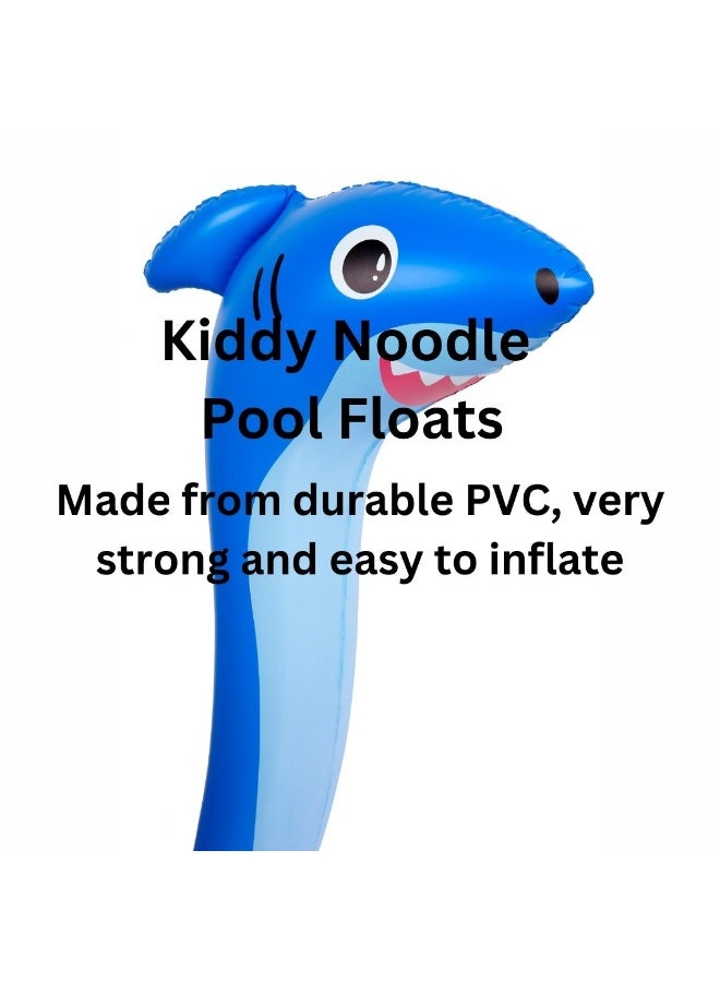Trishi Coconut Grove Kiddy Pool Noodle Floater for Kids – Lightweight Swimming Noodle Float, Water Fun Toy for Beach & Pool, Safe Floating Support for Children Finn the Shark - Image 2