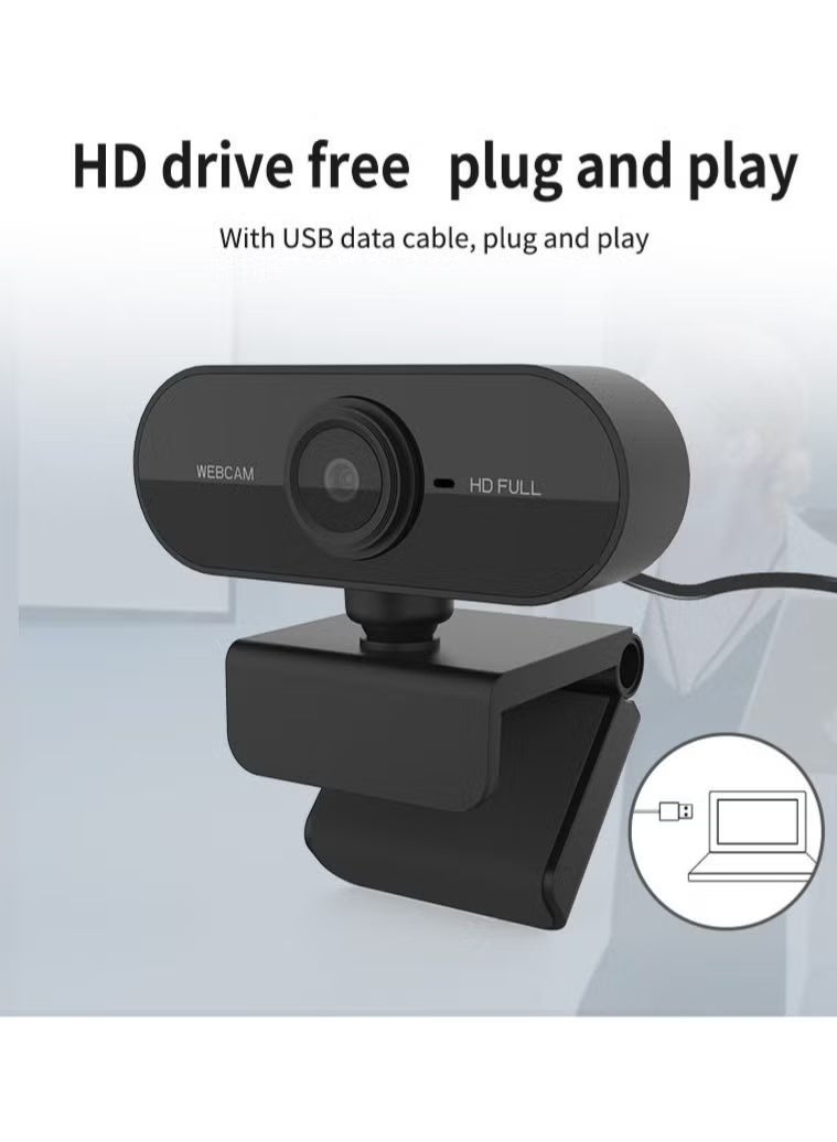 ZetRA 1080P High Definition USB Webcam with Built-in Microphone Conference Camera for Video Calls Home Office Online Meetings Daily Use - Image 3