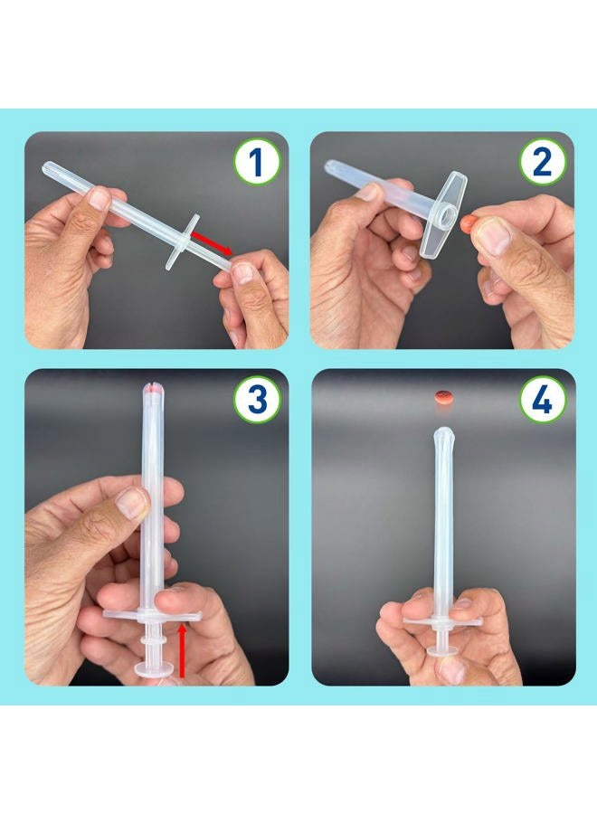 Ezy Dose Pet Pill Shooter for Dogs & Cats, Easy Tablet Dispenser and Syringe, Safe Oral Medication Tool, Soft Tip for Comfort, Reusable Pet Medicine Applicator for Small and Large Pets - Image 5