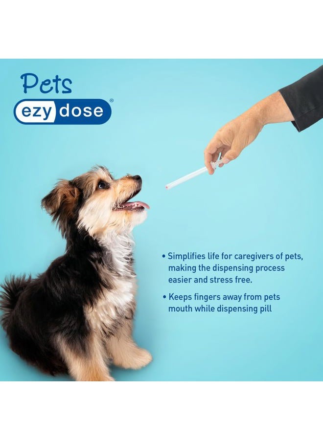 Ezy Dose Pet Pill Shooter for Dogs & Cats, Easy Tablet Dispenser and Syringe, Safe Oral Medication Tool, Soft Tip for Comfort, Reusable Pet Medicine Applicator for Small and Large Pets - Image 2
