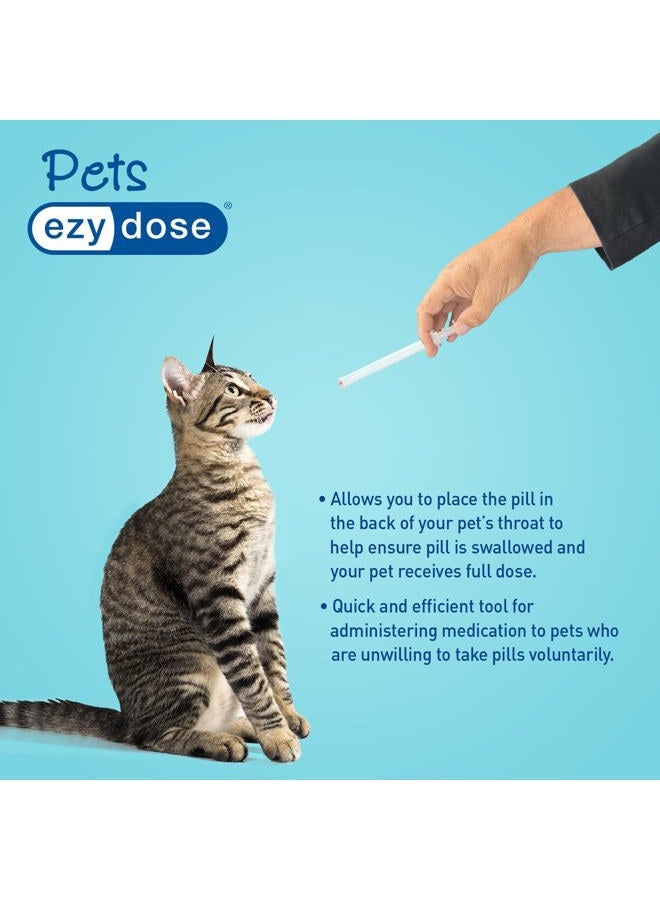 Ezy Dose Pet Pill Shooter for Dogs & Cats, Easy Tablet Dispenser and Syringe, Safe Oral Medication Tool, Soft Tip for Comfort, Reusable Pet Medicine Applicator for Small and Large Pets - Image 3