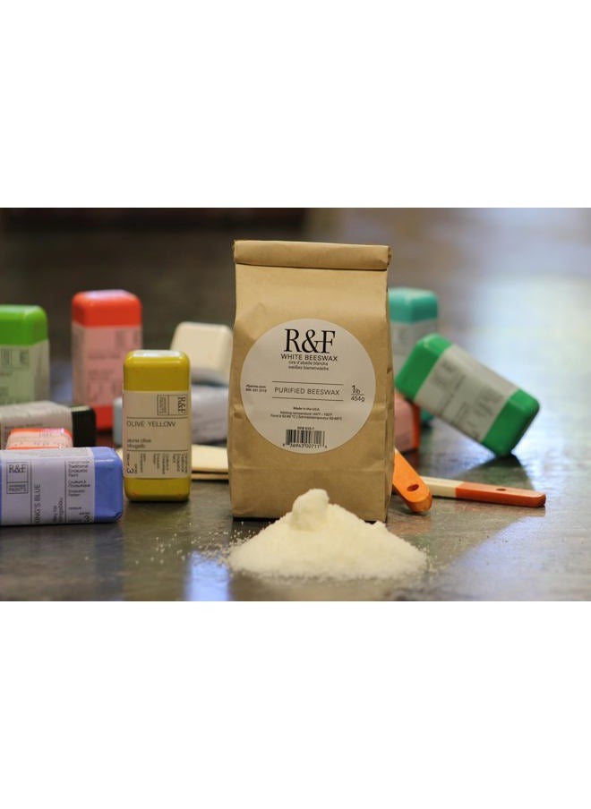 R&F Handmade Paints Encaustic White Beeswax, 1-Pound  - Image 3