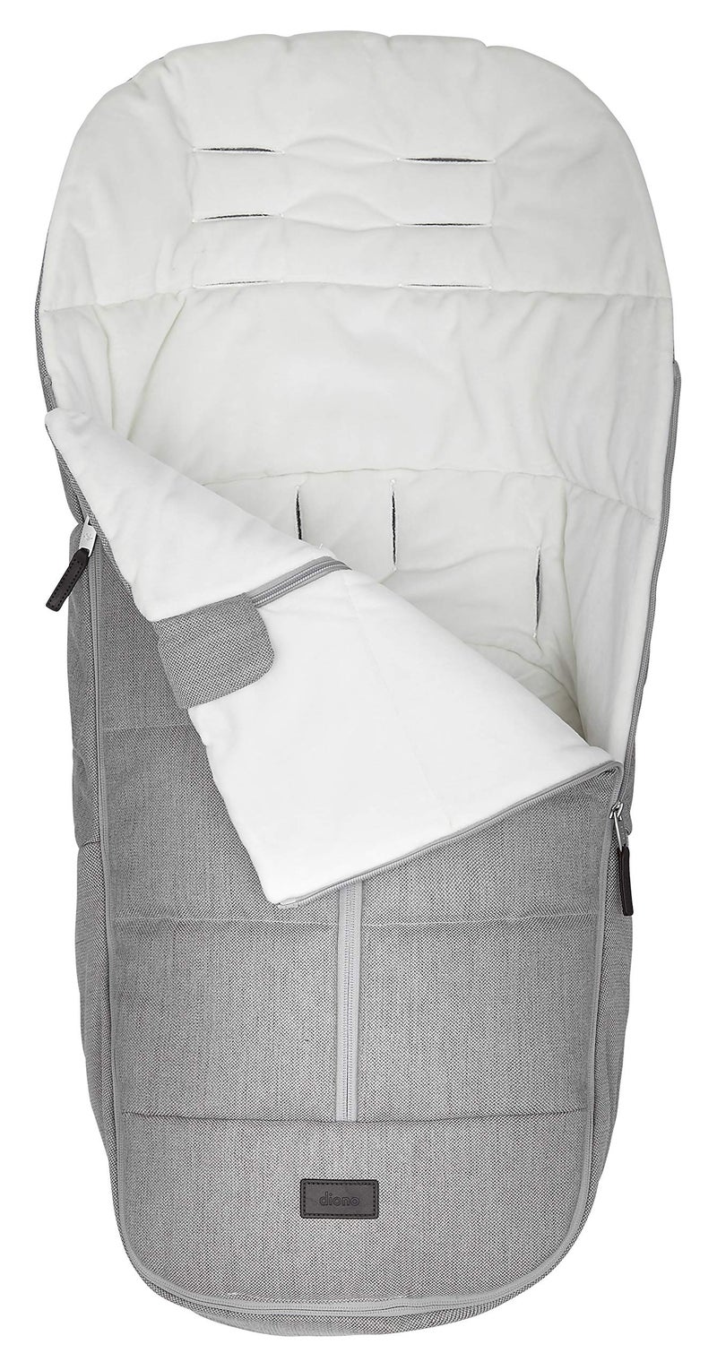 Diono Quantum Classic All Weather Footmuff To Protect Your Baby in Car Seats & Strollers, Light Grey Cube - Image 2