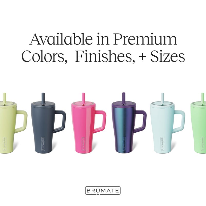 BrÃ¼Mate Era 20 oz Tumbler with Handle and Straw | 100% Leakproof Insulated Tumbler with Lid and Straw | Made of Stainless Steel | Cup Holder Friendly Base | 20oz (Dune) - Image 3