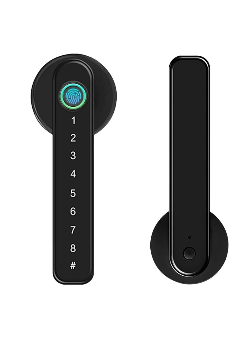 Fingerprint Door Lock keyless Entry Door Lock with USB Charging and keypad biometric Door Lock Smart Door Handle Lock Suitable for bedrooms Offices and Other Private Spaces - Image 1