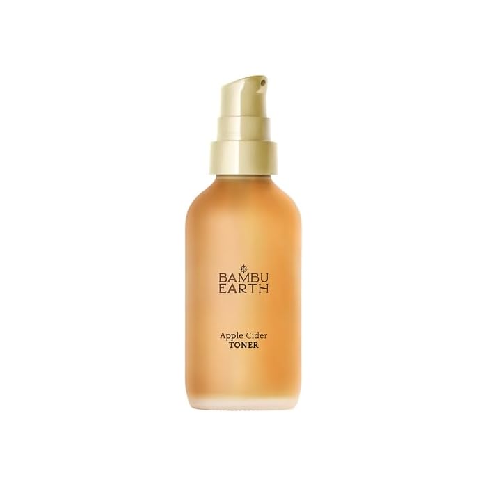 Bambu Earth Apple Cider Face Toner - Clarifying and Refreshing Alcohol-Free Toner for Face Formulated with Rosemary Hydrosols - Gently Cleanses & Restores Skin pH Balance for Daily Skincare - 4 Fl. oz