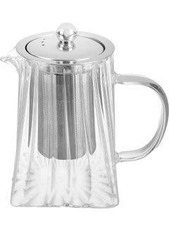 FALMER Glass Teapots with Infuser, Square Shape 500ml  - Image 1