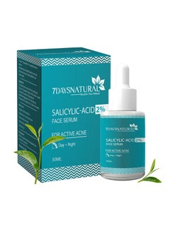 7 Days 2% Salicylic Acid Face Serum For Dark Spots Blackheads Acne & Open Pores 30Ml Face Serum For Sensitive Skinoily Skin & Acne Prone Skin  - Image 1
