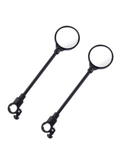 2 PCS Bike Mirror, Bicycle Accessories for Adult Bikes, Adjustable Rotatable Rear View Convex Rear View Mirror Accessories, Bicycle Mirrors Handlebars for Mtb, Outdoors, Cycling