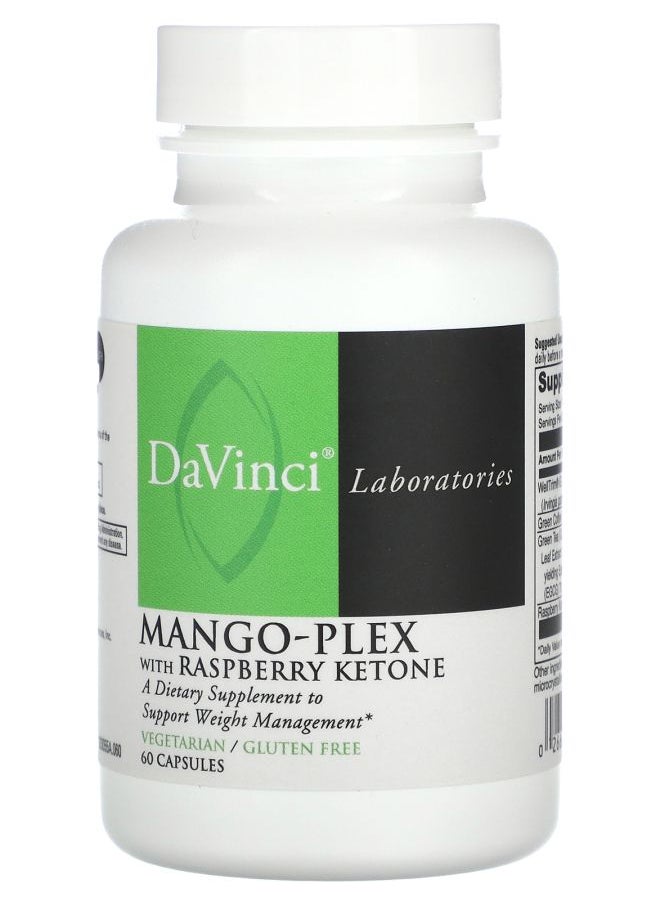 DaVinci Laboratories Mango-Plex with Raspberry Ketone 60 Capsules 