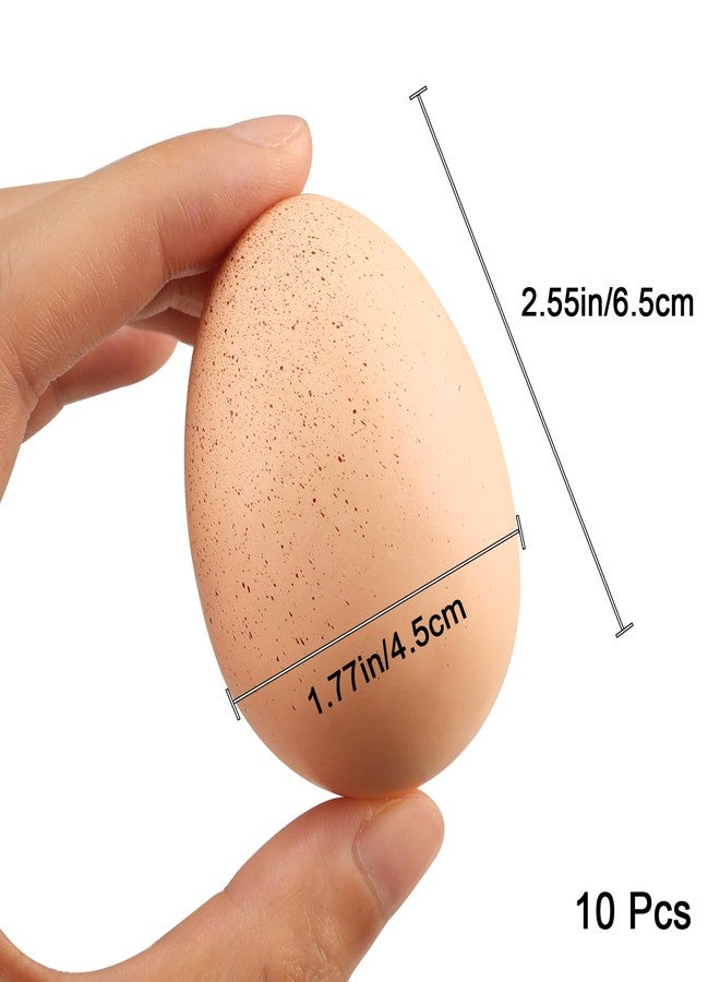 Lorigun 10pcs Artificial Egg Fake Food Faux Kitchen Decor Theater Prop - Image 2