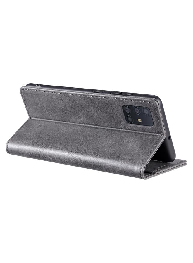S-TOP Case For Samsung Galaxy A51 5G TTUDRCH RFID Retro Texture Magnetic Leather Phone Case - Image 4
