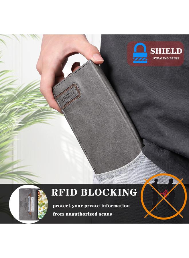 S-TOP Case For Samsung Galaxy A51 5G TTUDRCH RFID Retro Texture Magnetic Leather Phone Case - Image 5