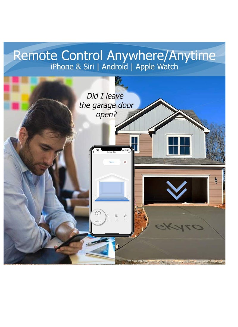 Generic - Tuya Smart WiFi Switch Garage Door Opener Controller Work with Alexa Echo Google Home SmartLife/Tuya APP Control No Hub Required - Image 1