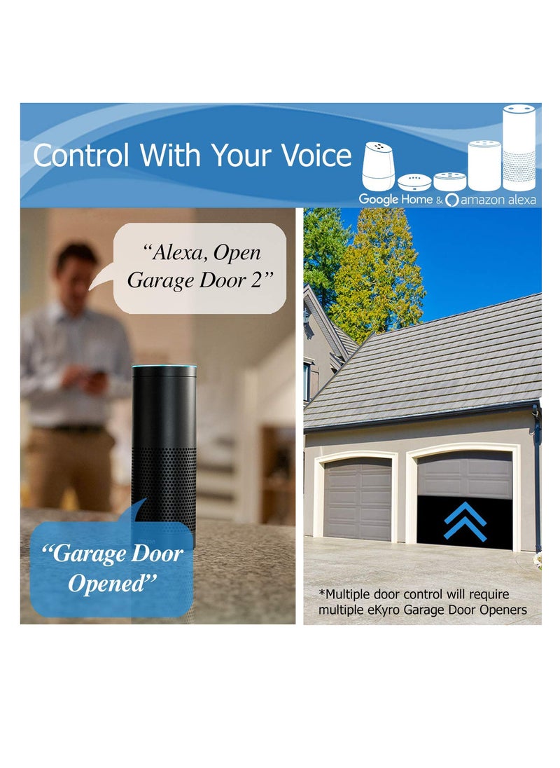 Generic - Tuya Smart WiFi Switch Garage Door Opener Controller Work with Alexa Echo Google Home SmartLife/Tuya APP Control No Hub Required - Image 1