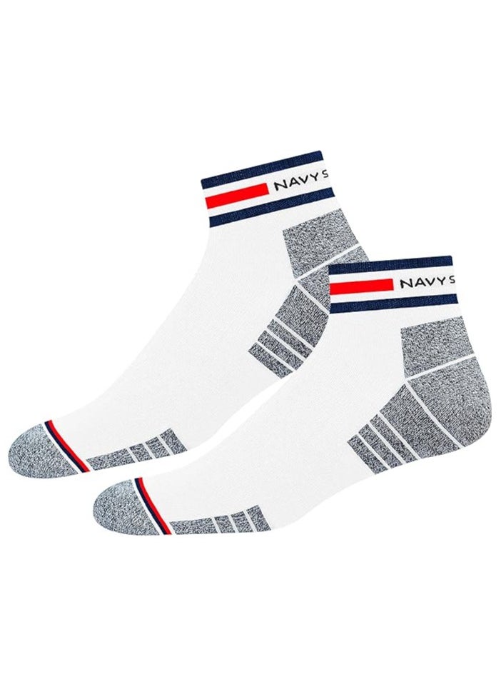 NAVYSPORT - NAVYSPORT Originals Unisex Casual Cushion Cotton Ankle Socks, Assorted Combo, Pack of 4, Free Size - Image 1