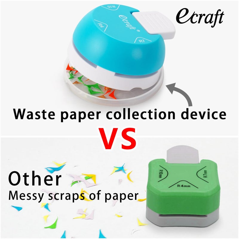 Ecraft Paper Corner Rounder Punch : 3 in 1 (R4mm, R7mm, R10mm) - Corner Cutter for Paper Crafts, Laminate, Photo, DIY, Card Making and Scrapbooking - Image 3