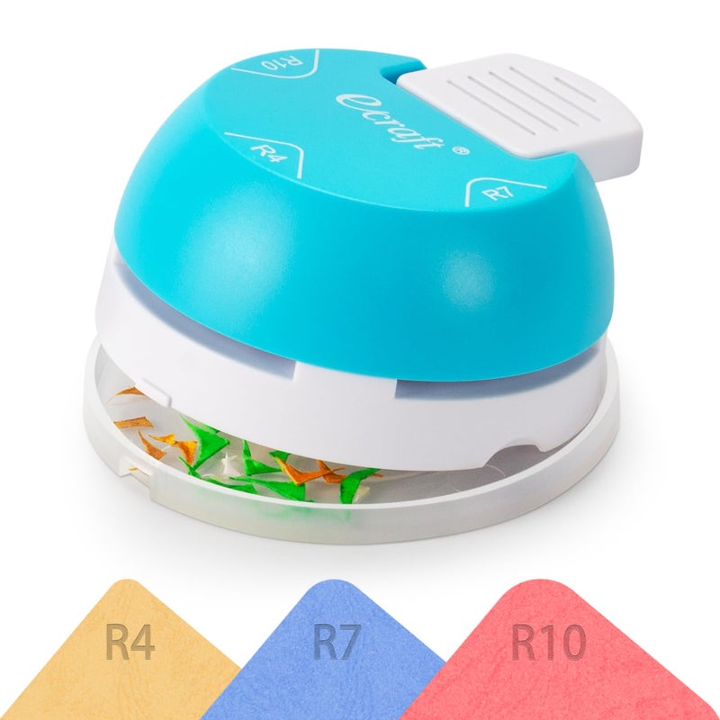 Ecraft Paper Corner Rounder Punch : 3 in 1 (R4mm, R7mm, R10mm) - Corner Cutter for Paper Crafts, Laminate, Photo, DIY, Card Making and Scrapbooking - Image 1
