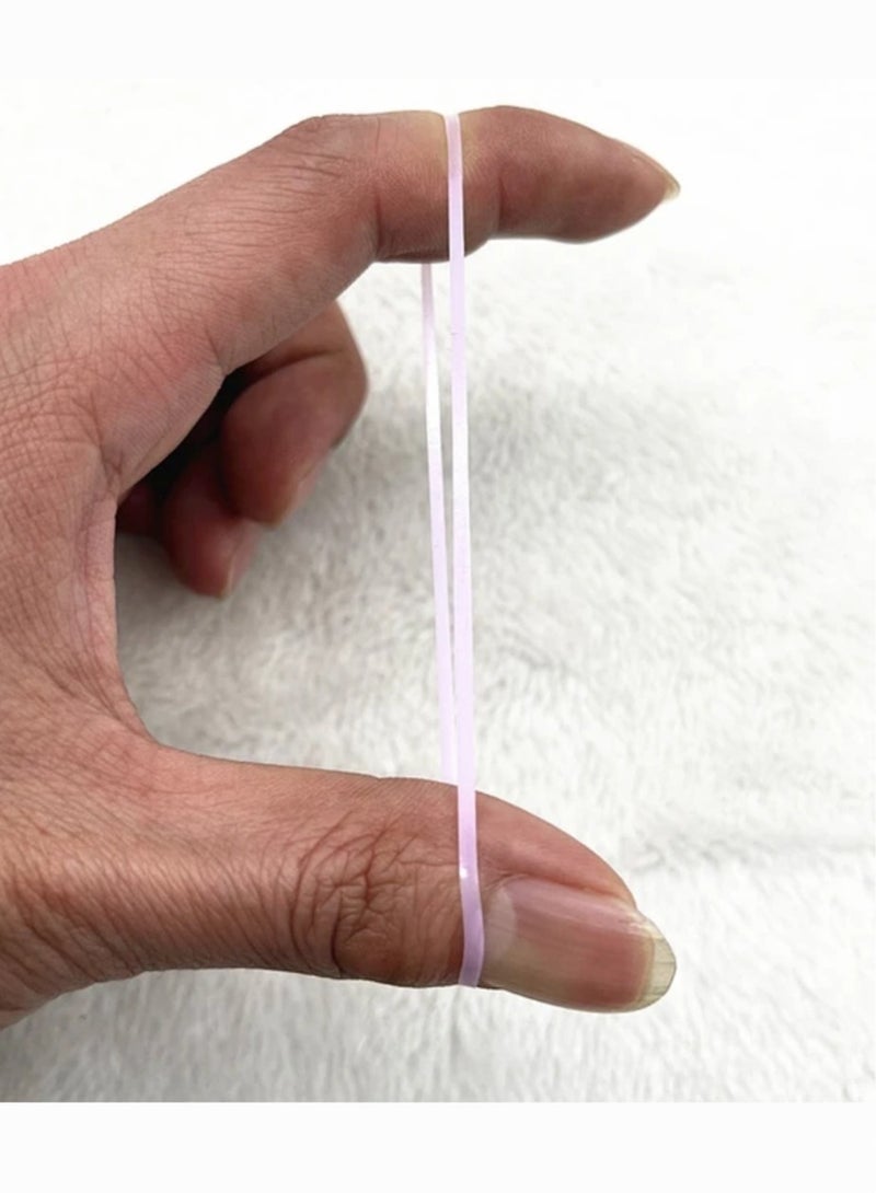 مجموعة من اساتك توك مطاطية صغيرة رابطة شعر ملونة مطاطية للبنات 300 قطعة - Image 4