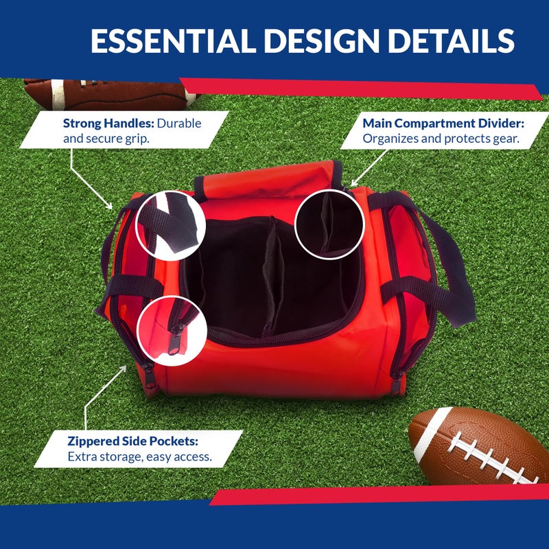 Dixie EMS Dixigear Empty First Responder II Bag 10.5" x 5" x 8" - Red - Image 3