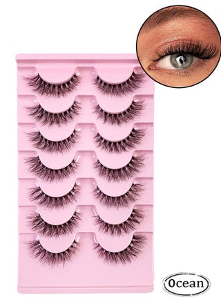 Strip False Lashes 7 Pairs, 8D Effect Lash, Natural Slim Style Multi Layered False Eyelashes, Curl Lashes Extension Strip Eyelashes Pack, Enlarge Your Eyes Eyelashes - pzsku/ZE92B2D039FF725C9E76DZ/45/_/1726206446/7c395660-7766-47f0-99b3-aceb8c253f04