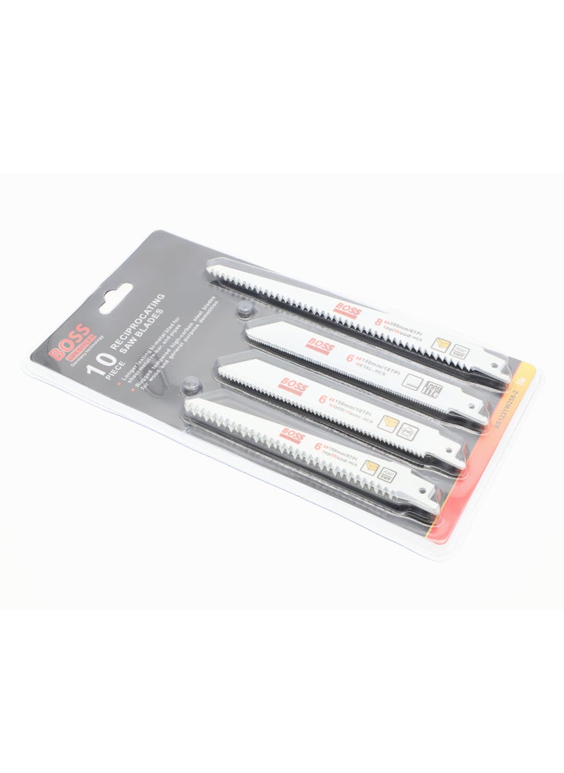 BOSS LIFE STYLE® Reciprocating Saw Blades - High-Performance Cutting Saw Blades Compatible with Mostly All Saws