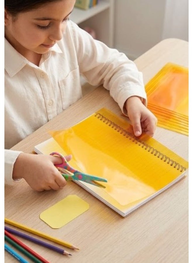 A4  Yellow Notebook Slip Covers (Pack of 20) - Heavy-Duty Waterproof Protective Jackets for School Supplies - Image 5