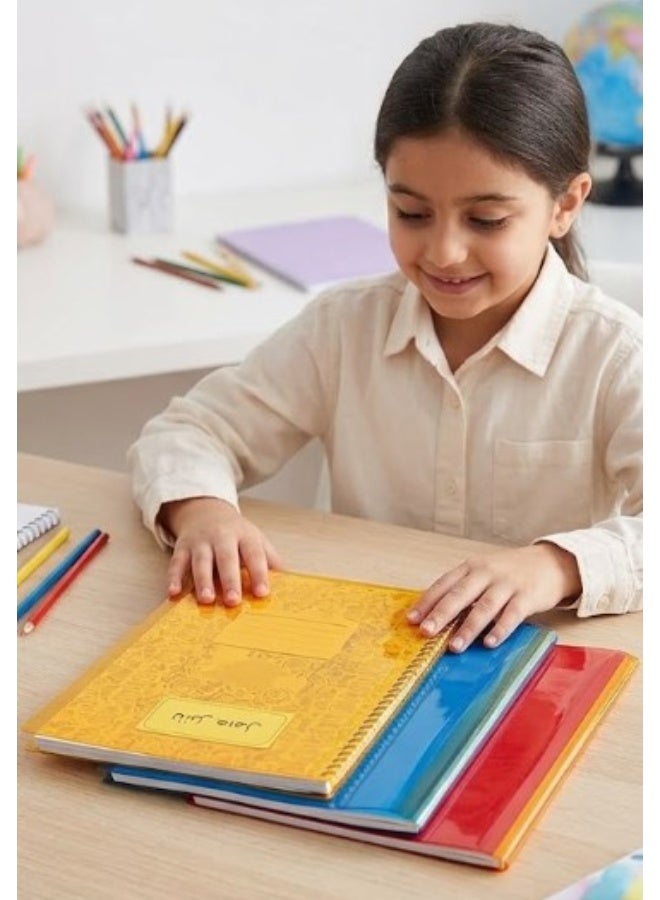 A4  Yellow Notebook Slip Covers (Pack of 20) - Heavy-Duty Waterproof Protective Jackets for School Supplies - Image 4