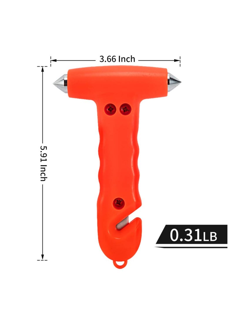 SOLARAE 2-Pack Car Safety Hammer with Window Breaker & Seat Belt Cutter - Emergency Escape Tool for Auto Accidents, Family Rescue & Emergency Situations in Striking Red - Image 5